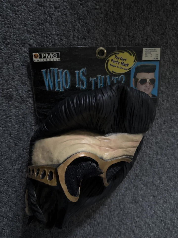 Vintage Elvis Presley Rubber Mask With Sideburns/Glasses 2001 Paper Magic Group - Image 1 of 4