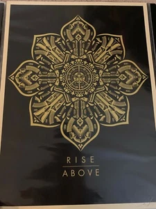Shepard Fairey OBEY Raise the Caliber Rise Above SET poster signed&numbered lim. - Picture 1 of 2