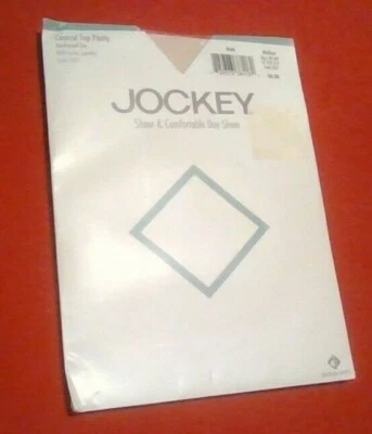 NUEVO Pantimedias transparentes y cómodas de día Jockey 2000 vintage talla mediana Desnudo Foto 1 de 2