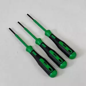 WAGO (3 PACK) Operating Tool Screw Driver 175mm Green/Black 210-720 - Picture 1 of 6