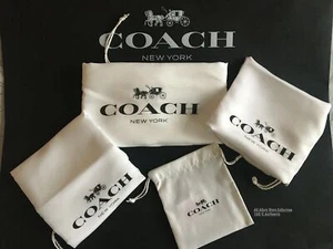 Coach Drawstring Dust Bag Storage Cover Bag /XL,L,M,S,XS,choose from variation! - Picture 1 of 41