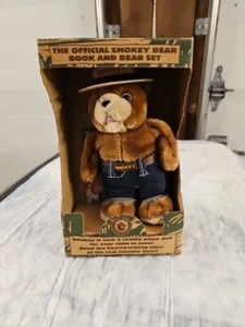 OFFICIAL SMOKEY THE BEAR AND BOOK SET in original box 1996 - Picture 1 of 5
