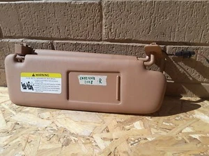 2008 - 2010 PORSCHE 957 CAYENNE FRONT RIGHT SIDE BEIGE SUN VISOR W/ LIGHT OEM - Picture 1 of 5