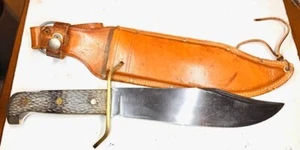 RARE WESTERN BOWIE S649 MADE IN BOULDER, COLO WITH SHEATH 240mm 370mm - Picture 1 of 4