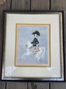 Serigrafia d'epoca incorniciata 1900 Paul Lucian Dessau serigrafia militare inglese - Foto 1 di 9