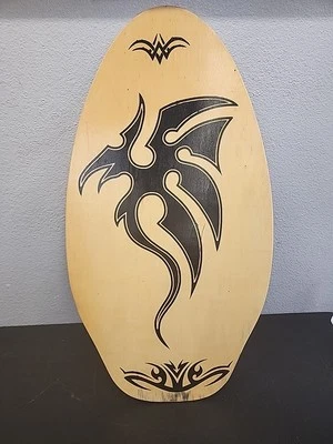 Vintage  Tribal Surf Skimboard 35.5 × 19.5" - Image 1 of 4