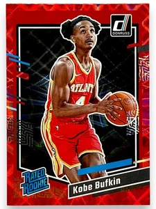 2023-24 Donruss #204 Kobe Bufkin rojo clasificación novato Atlanta Hawks - Imagen 1 de 2