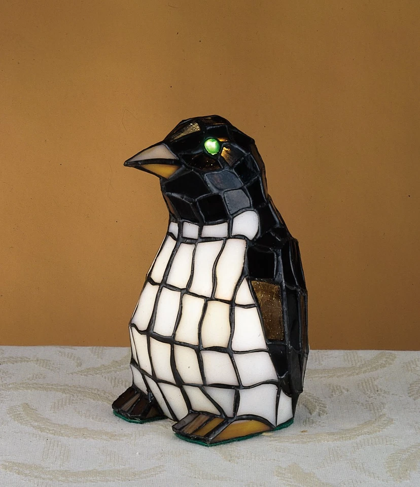 Vitral de pingüino Meyda Tiffany 18470 / Especialidad Tiffany - Vidrio Tiffany Foto 1 de 1