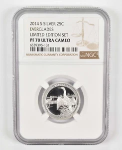 2014-S PF70 Everglades Silver Quarter US Mint Limited Edition Set NGC *2958 - Picture 1 of 5