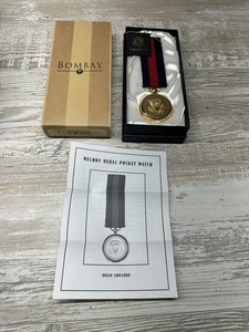 Bombay Presidential Melody Medal Pocket Watch New Never Used - Picture 1 of 10
