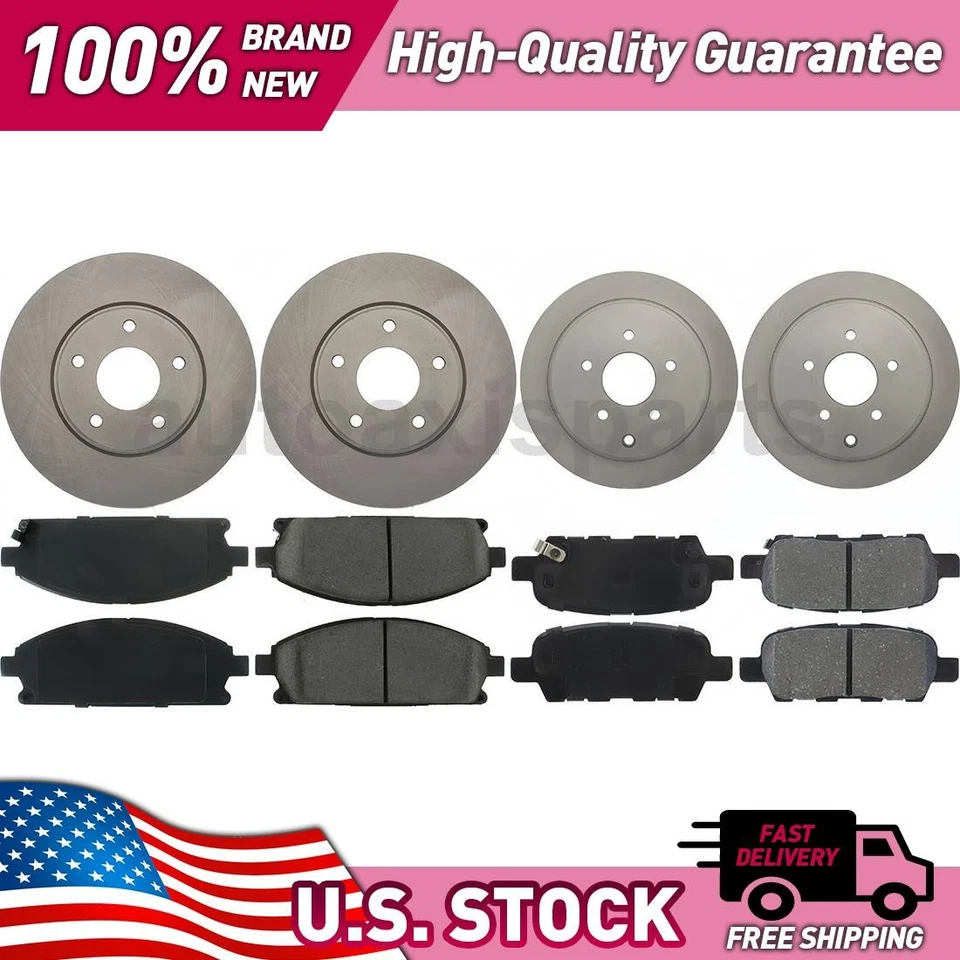 Комплект для модернизации переднего и заднего центральных деталей дискового тормоза для Nissan Quest 2004-2009 годов выпуска - Изображение 1 из 1