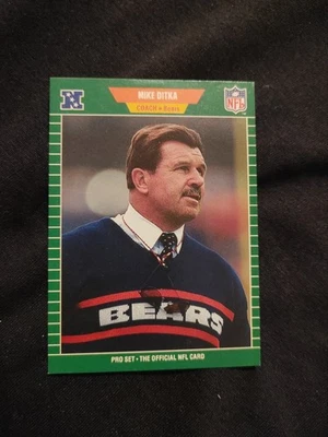 1989 Pro Set - Mike Ditka #53 Member of Pro Football Hall of Fame stripe - Image 1 of 2