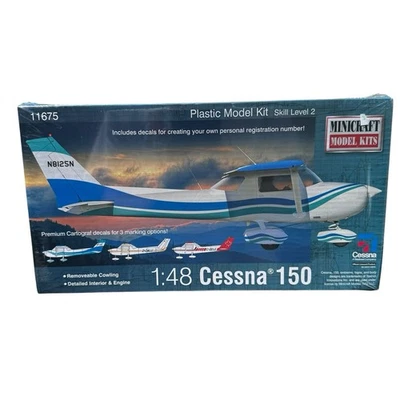 Minicraft Model Kits Cessna 150 1/48 Scale Model Plane No. 11675 - Image 1 of 4