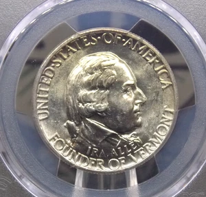 1927 Commemorative *VERMONT* Half Dollar 50c PCGS MS64 #958 BU Unc ECC&C, Inc. - Picture 1 of 5