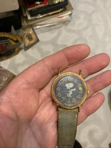 1958 SNOOPY Mechanics Tennis Watch United Feature Syndicate Parts/Repair 34mm - Picture 1 of 11