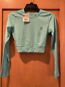 Salt Life Damen türkis Langarm Rashguard bauchfreies Oberteil SLX (Drifit) neu mit Etikett S - Bild 1 von 2