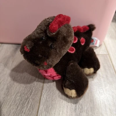 GANZ Webkinz Cocoa Dinosaur Plush Toy Stuffed Animal Brown Red NO CODE - Image 1 of 4
