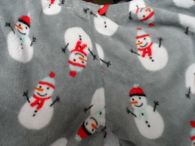 Damas Talla Mediana Suave Gris Polar Pantalones con Muñecos de Nieve Blanco de Zoe Bella Foto 1 de 4