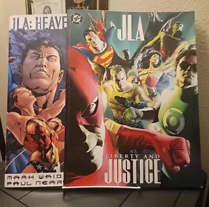 JLA: Liberty and Justice / Heaven's Ladder Alex Ross Treasury Over Sized Lot (2) - Picture 1 of 7