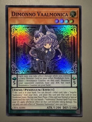YUGIOH DIMONNO VAALMONICA ASIA ENGLISH EDITION CR04-AE084 SUPER RARE - Image 1 of 3