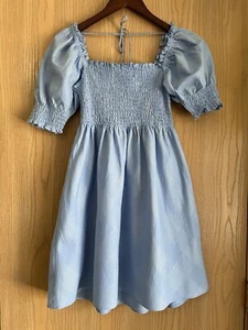Hill House | Women’s SZ XS | Athena Nap Dress | Light Blue Silver Sparkle - Picture 1 of 9