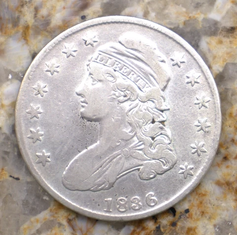 1836 Liberty Capped Bust half dollar Cover