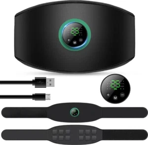 EMS Abdominal Muscle Toning Belt Trainer Rechargeable ABS Stimulator Toner Belt - Picture 1 of 14