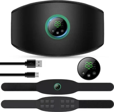  Cinturón tónico estimulador ABS recargable entrenador de tonificación muscular abdominal EMS Foto 1 de 4