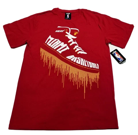 NBA Miami Heat adult medium size basketball shoes design T-shirt Cover