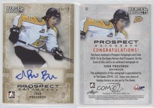 2014-15 ITG Heroes and Prospects Prospect Auto Gold /10 Ivan Provorov #32 Auto