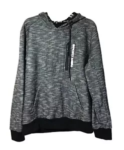 Felpa con cappuccio pullover Best Classic Vogue Fashion Stay in finto tweed da uomo grigio taglia XL - Foto 1 di 3