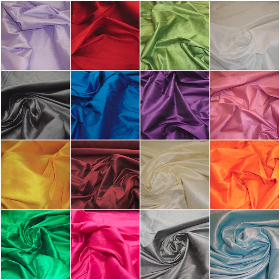 Искусственный шелк Dupioni shantung ткани на дворе, драпировка, одежда, 54 дюйма в ширину - Изображение 1 из 2