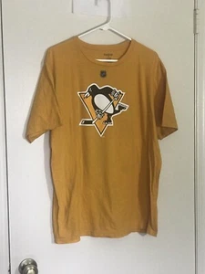 T-shirt REEBOK giallo senape NHL MALKIN 71 taglia XL - Foto 1 di 3