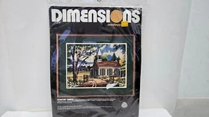 Vintage Needlepoint Kit Dimensions 1984 Country Chapel 16"x12" #2249 - Picture 1 of 8