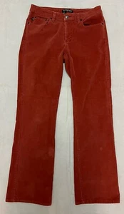 Vintage Y2K Polo Jeans Co Rust Orange Boot Cut Corduroy Pants Women’s Sz 8 31x31 - Picture 1 of 12
