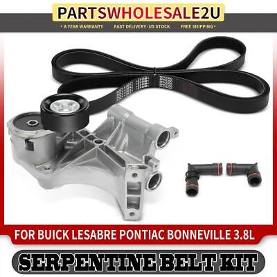 2x Serpentine Belt Drive Component Kit for Buick LeSabre Park Avenue Riviera GAS - Image 1 of 4