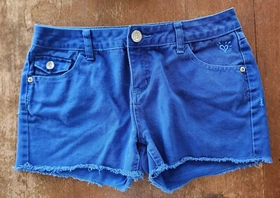 Pantalones Cortos JUSTICE Niñas Talla 16R Premium Niñas Denim Jean Bolsillos Azul Real Foto 1 de 4