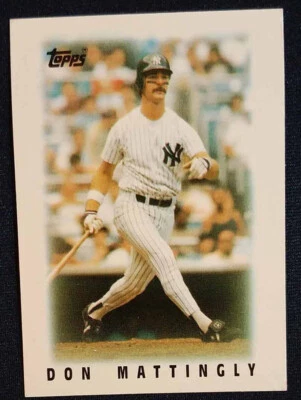 1986 Topps Major League Leaders Mini #28 Don Mattingly New York Yankees NR-MINT - Image 1 of 2