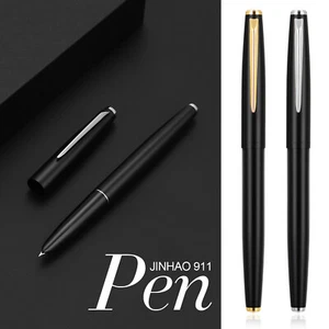 New Jinhao 911 Metal Fountain Pen EF Nib 0.38mm Matte Black Writing Gift PensT0 - Picture 1 of 18