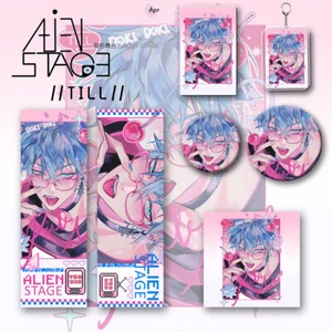 Distintivo cartolina Alien Stage Till Anime biglietto laser portachiavi cospaly cartone animato regalo - Foto 1 di 5