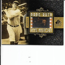 2007 SP Legendary Cuts Reel History Film Frame 1/1 Babe Ruth #RHFF-BR yankees