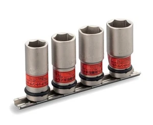 TONE  1/2" THIN WHEEL NUT IMPACT SOCKET SET (17,19,21,22mm)  HA404N - Picture 1 of 2