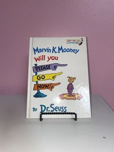 Will You Please Go Now! Dr. Seuss Book 1972 VTG Marvin K. Mooney - Imagen 1 de 2