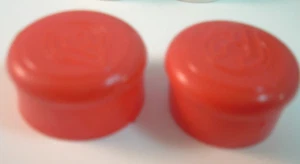 Cappucci estremità manubrio rosso Cinelli NUOVI / NOS coperture vintage / spine - un paio +++ - Foto 1 di 2