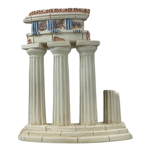 Ruined Columns Temple of Apollo Terracotta Statue Sculpture 11.20 in - Picture 1 of 9