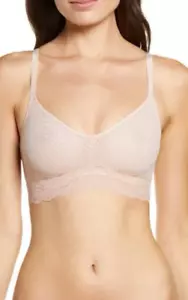 Natori Beyond Convertible wireless bra rose beige bralette triangle soft 32DD - Picture 1 of 10