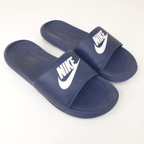 Sandali Nike Victori Sliders uomo UK 7 blu slip on morbidi infradito vacanze