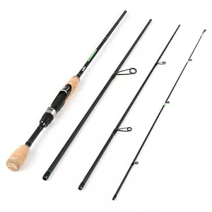1.96m/2.1m Portable Fishing Rod Lightweight 4 Pieces Fishing I0F7 - Picture 1 of 11