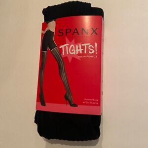NWT Spanx Assets Maternity Black Texture Stripe Tights New With Tag Women Size 1