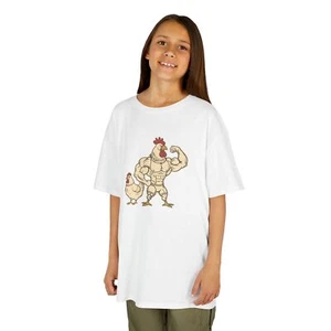 Kids Chicken Shirt Boys Chicken Shirt Funny Boys Tee Girls Shirt - Picture 1 of 21